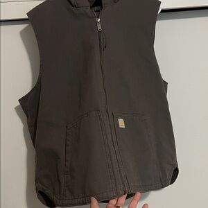 Carhartt Dark Brown Hooded Vest